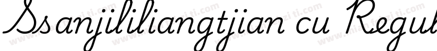 Ssanjililiangtjian cu Regular字体转换